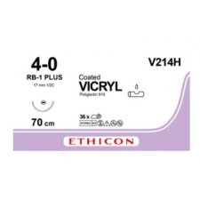 Vicryl incolor 4-0 RB-1 70cm, V214H,